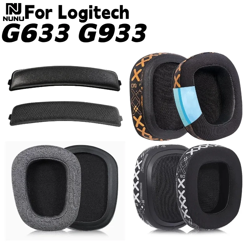 Gaming Headphone Accessories - Replacement Ear Pads Leather/Mesh/Printed Ice Feeling