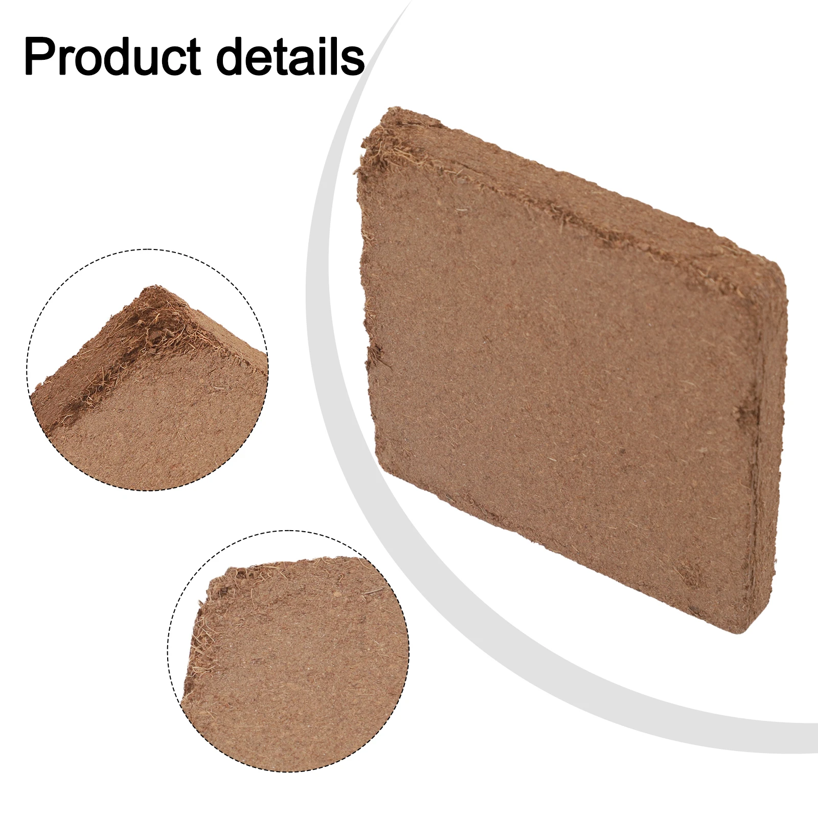 Color As The Picture Shows Coconut Fiber Brick Sustainable Chemical-Free Excellent Water Retention Color As The