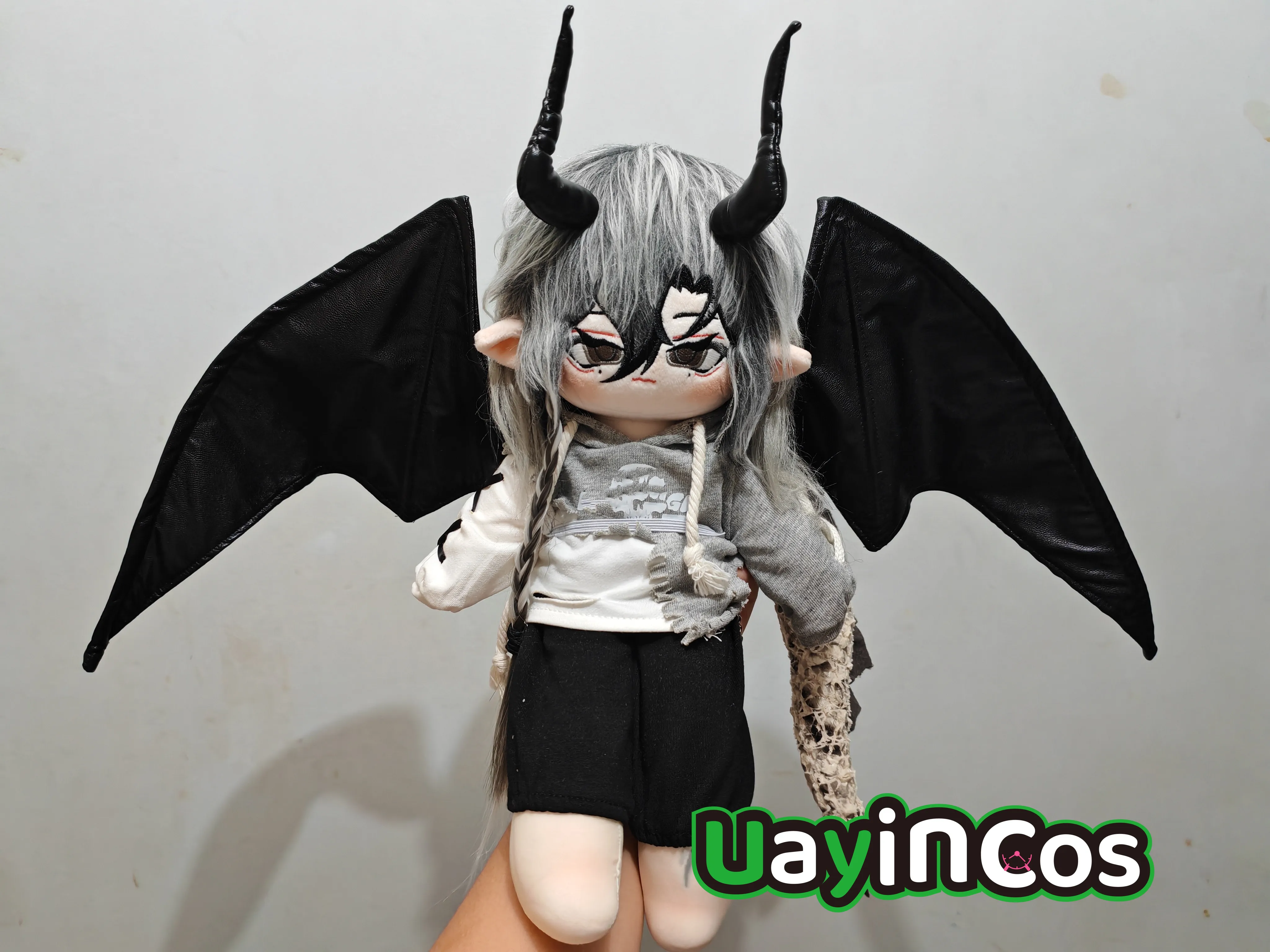 

10cm 20cm 30cm Doll Clothes Demon Bat Vampire Wings Clothes Clothing Costume Doll Accessories Cosplay Anime Game Toy Kids Gif