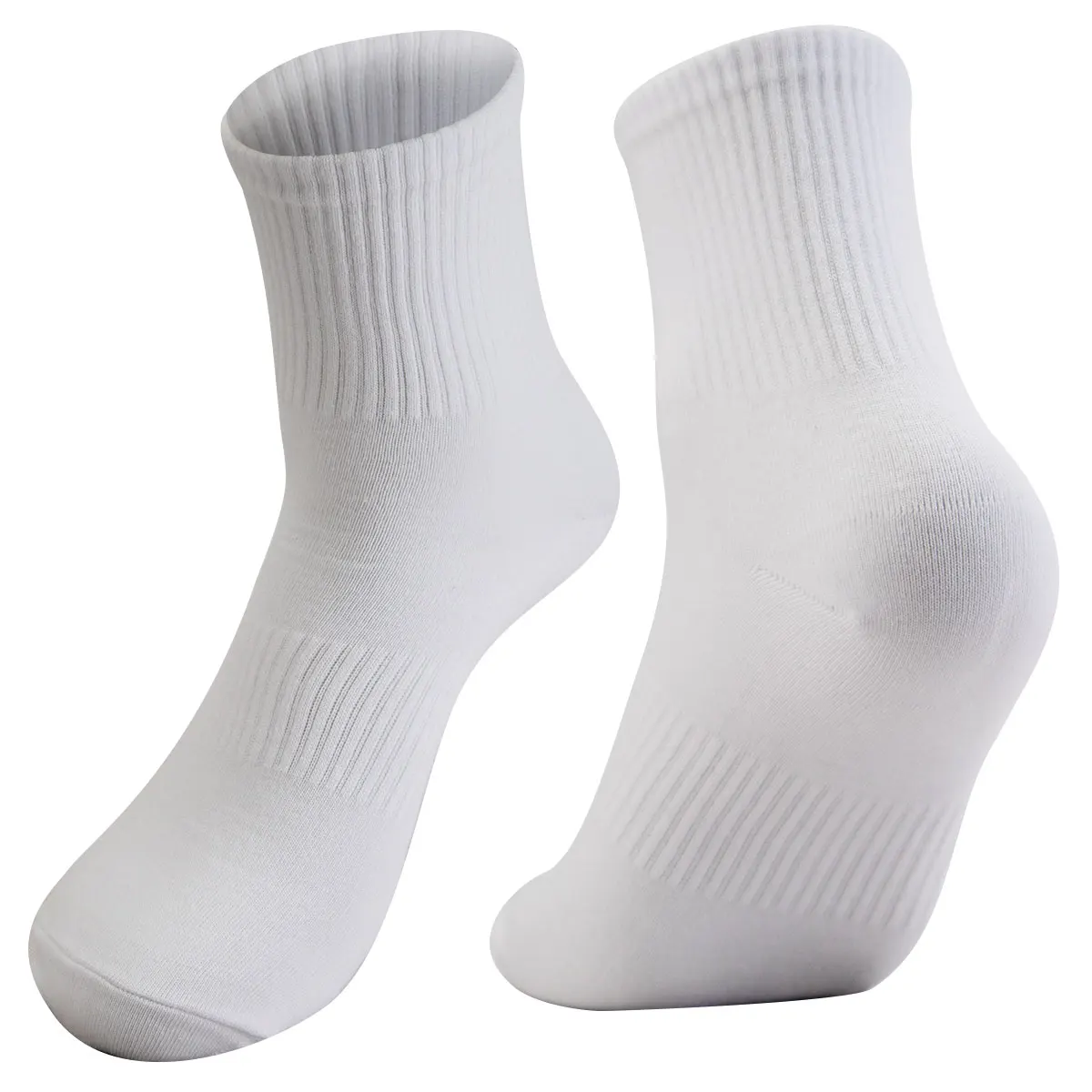 1 pair of new black and white solid football socks, basketball socks, yoga socks, sports socks, outdoor sports socks