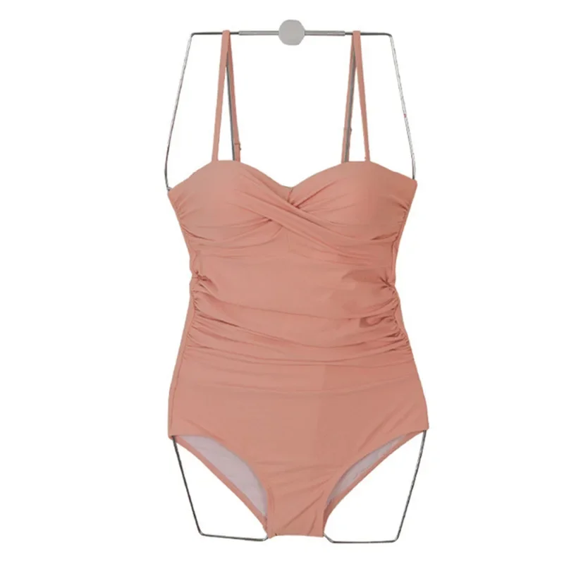 Maiô feminino acolchoado Monokini, maiô de uma peça, maiô push up, sexy Lady Monokini, estilo coreano