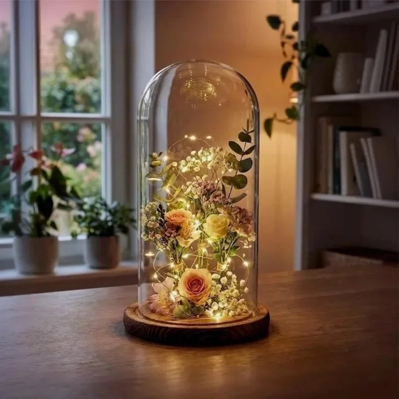 2Pack Glass Cloche Display Dome,10.2