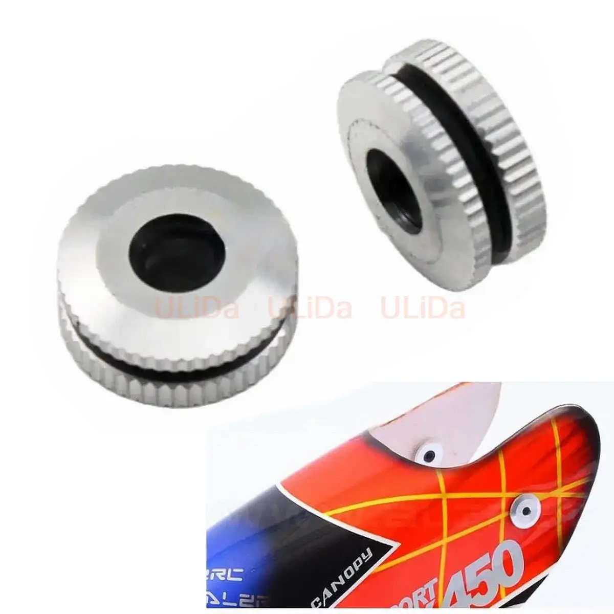 Metal Canopy Mounting Nuts for ALIGN T-Rex 380 450 500 550 600 RC Helicopter