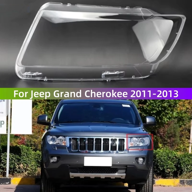 

For Jeep Grand Cherokee 2011 2012 2013 Auto Accessory Car Lights Shell Headlight Lens Imported PC Materials Are Used Durable