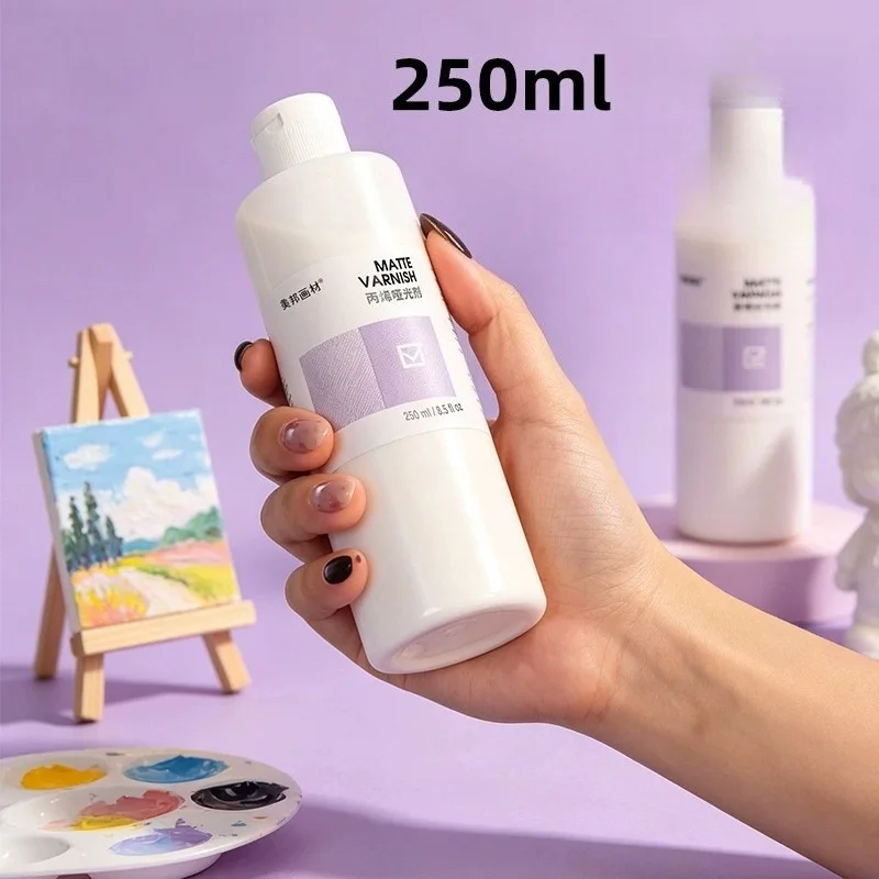 Matte & Gloss Acrylic Varnish Fixative Blending Medium Clear Primer Sealer for Model Reinforce DIY Acrylic Painting Craft