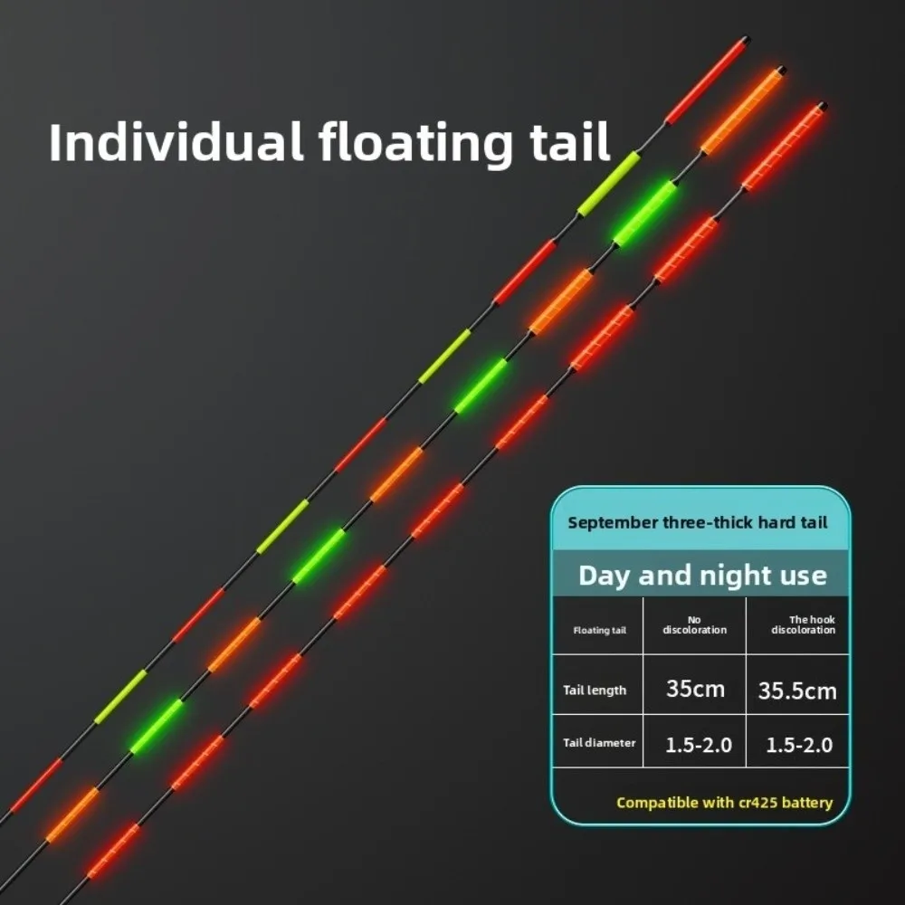 Super Bright LED Fishing Smart Float Top Ultra Sensitive Luminous Electronic Floats Buoy Induction Night Fishing Float Top