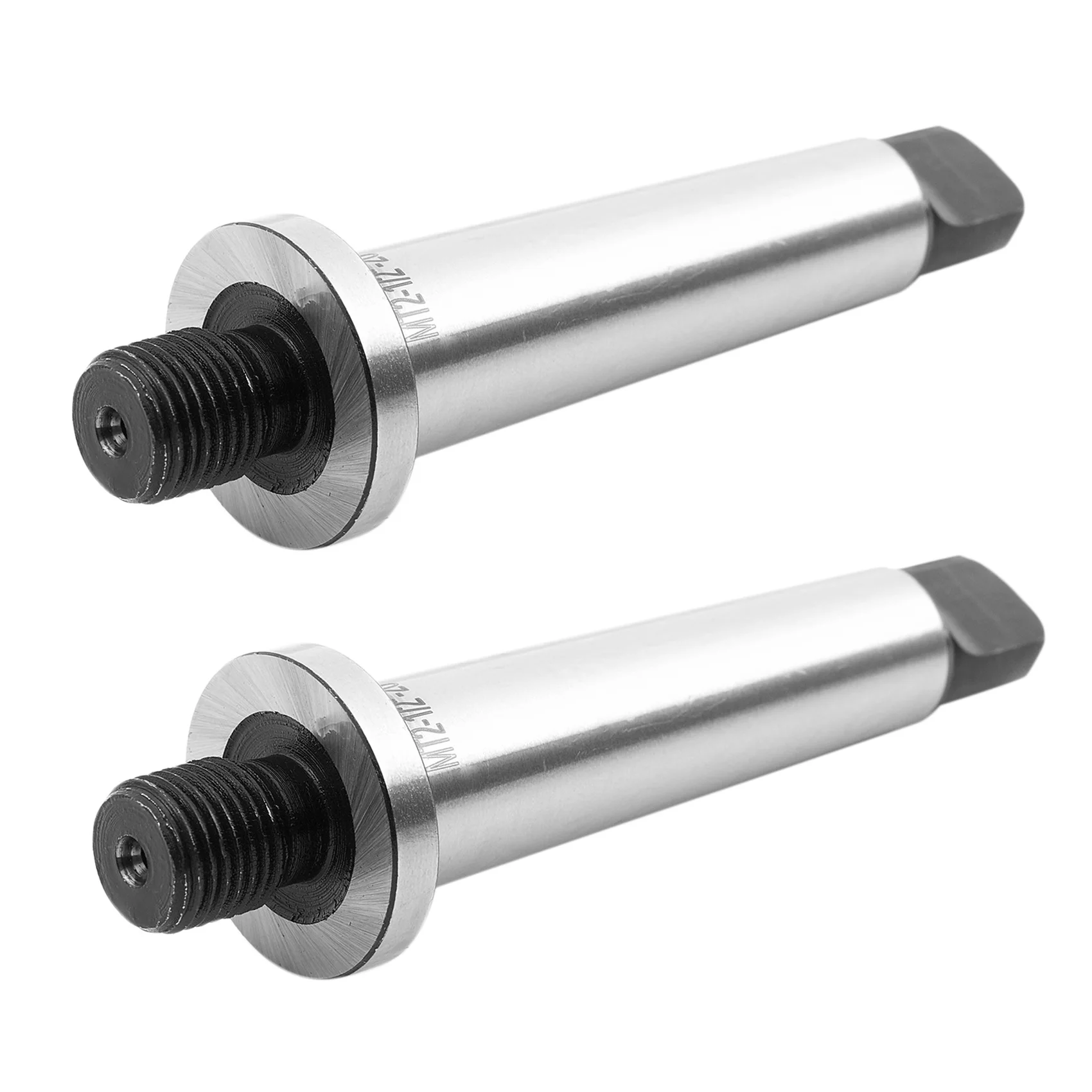 2X 2Mt Shank To 1/2 Inch -20 Threaded Drill Chuck Arbor Hardened Morse Taper Mt2 Adapter-AT36