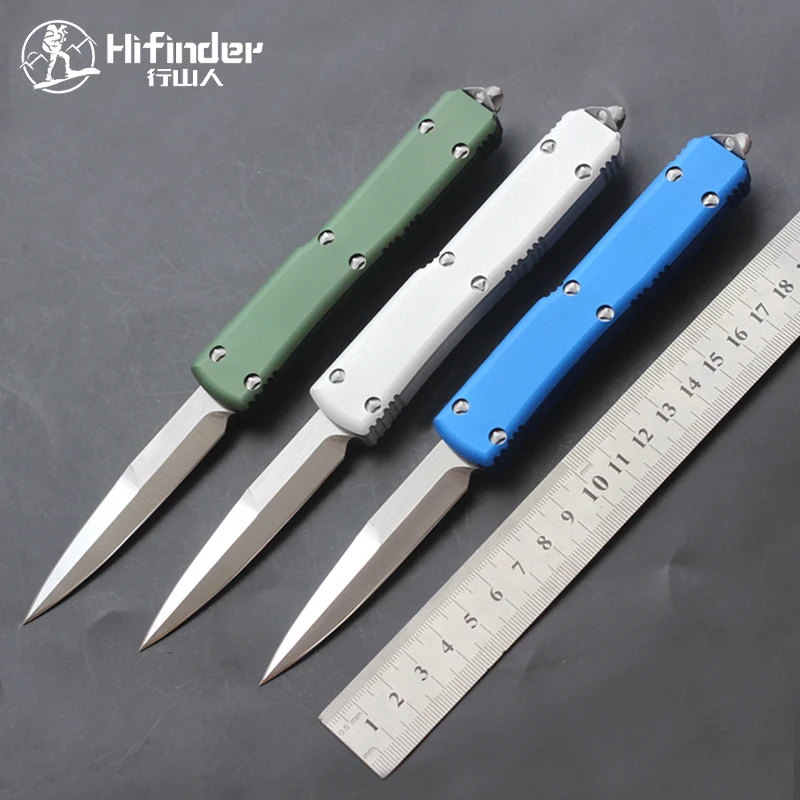 

Hifinder Version Blade :D2(stone wash/satin)6061-T6 Aluminum handle Camping Survival Outdoor EDC Hunting Tactical Tool knife