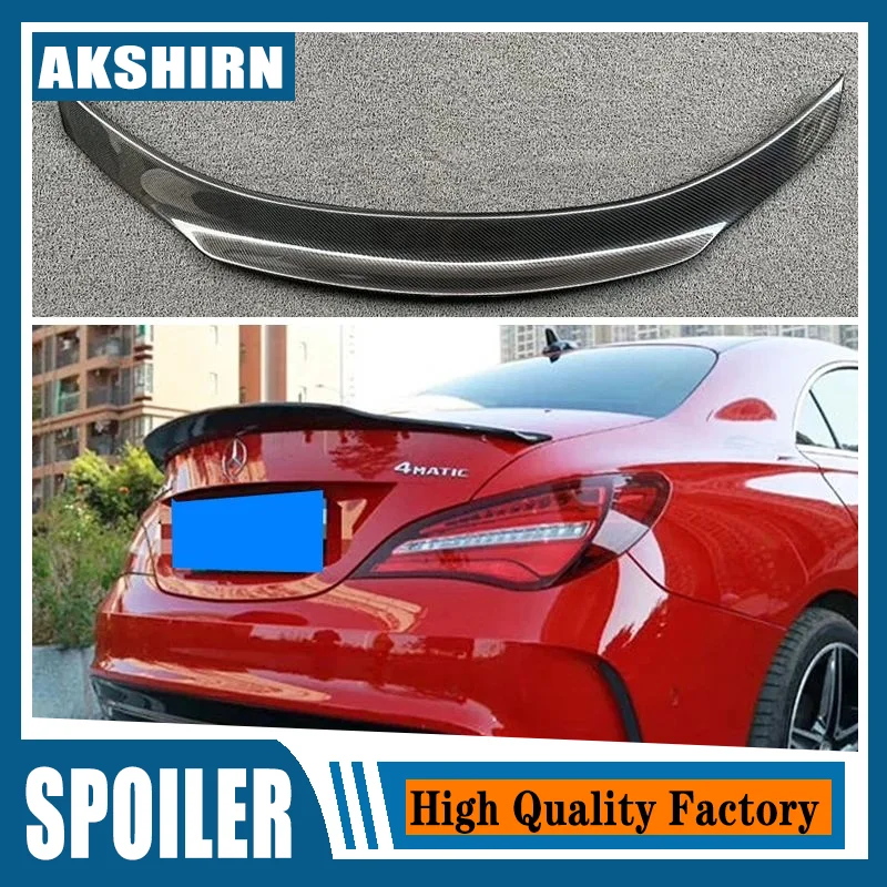 For Mercedes-Benz CLA W117 CLA180 CLA200 CLA250 CLA260 Carbon Fiber Rear Trunk Wing Spoiler CLA45 PSM Style 2014 - UP