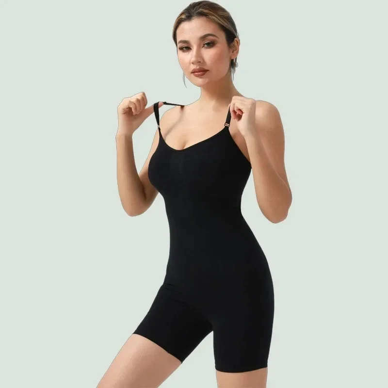 Ballet Dance Shapewear Women High Stretch Seamless Jumpsuit Waist Trainer Tummy Control Hip Lifting Dance Practice