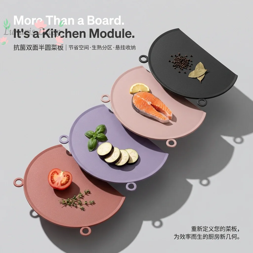 Vertical hanging cutting board TPU anti-knife mark chopping board complementary food cutting board cutting vegetables kitchen