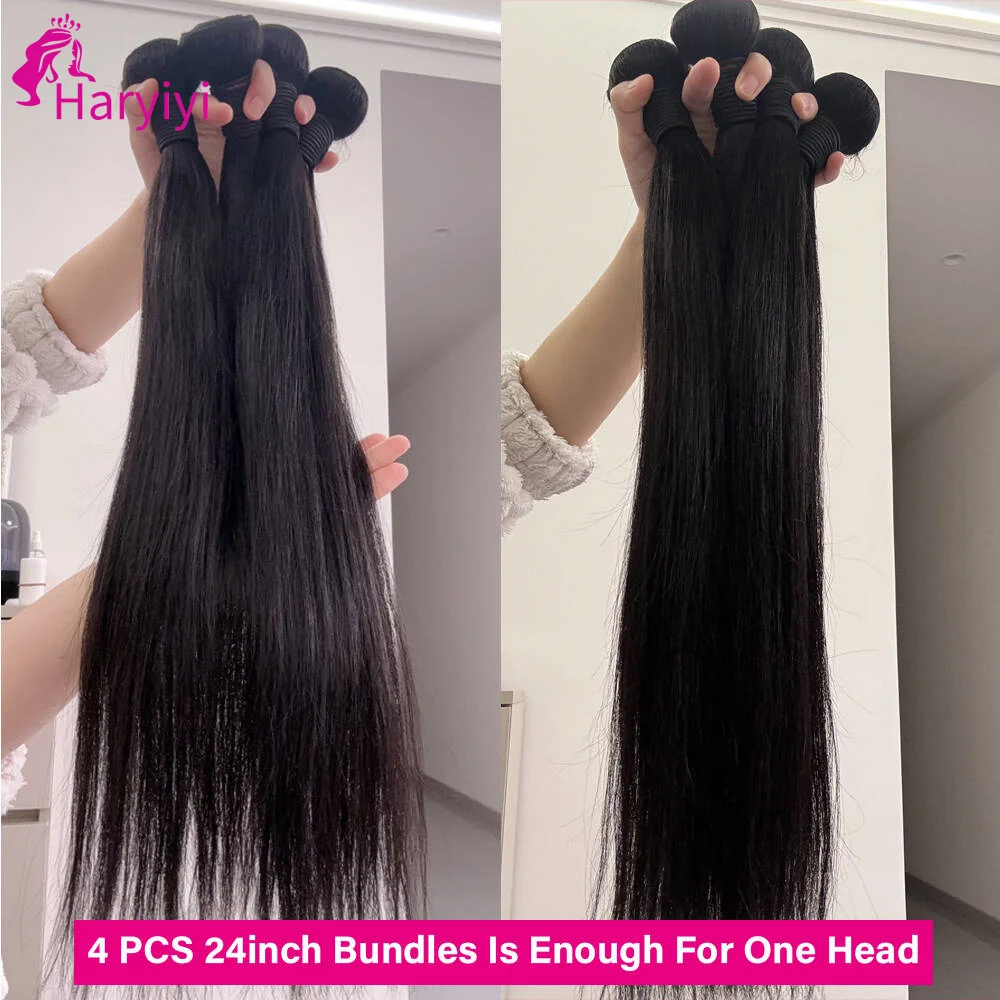 24 30 40 Zoll glatte Echthaar-Bündel 12A Natur Schwarz Rohhaar-Bündel Brasilianische Weave-Bündel Echthaar 3 Tage Lieferung Frankreich – Detail 6