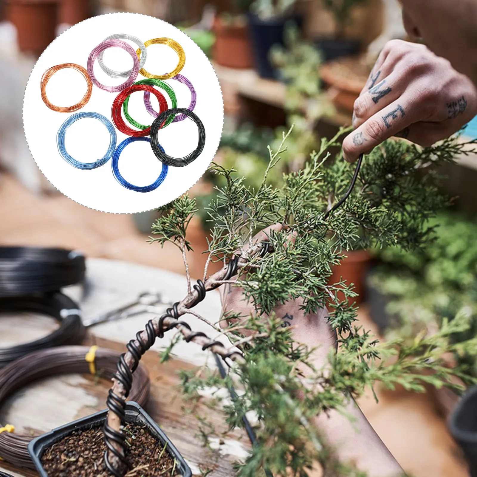 ลวดอลูมิเนียมชุบสี 10 ม้วน ขนาด 1 มม. สำหรับงาน DIY งานฝีมือ งานประดิษฐ์เครื่องประดับ ลวดร้อยลูกปัด ยืดหยุ่น น้ำหนักเบา ทนสนิม สำหรับใช้ในบ้าน