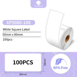 Multi-Purpose Square Self-Adhesive Label for Phomemo M110/M200 Label Printer 1.57