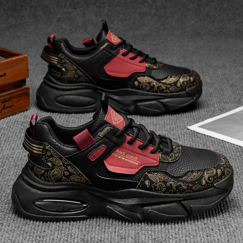 

Autumn New Men Shoes Dad Shoes Middle School Hot Sale Student Air-cushion Sneakers Breathable Wear-resistant Race Training Shoes