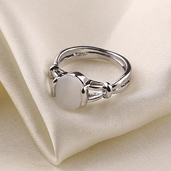 الشفق ساغا خاتم بيلا أوبلز الفضة مطلي موضة ساخنة جديدة بسيطة الفيلم الكلاسيكي مجوهرات للنساء سيدة بالجملة #3