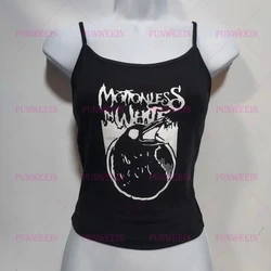 Motionless in white cropped Gothic Punk Vinatge Tank Top shirt Harajuku Rock hip hop crop top  Club Sexy Sleeveless miw tank top