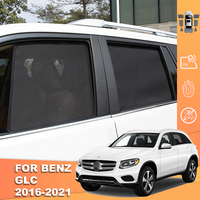 For Mercedes Benz GLC SUV X253 2015-2022 Magnetic Car Sunshade Shield Front Windshield Curtain Rear Side Window Sun Shade Visor