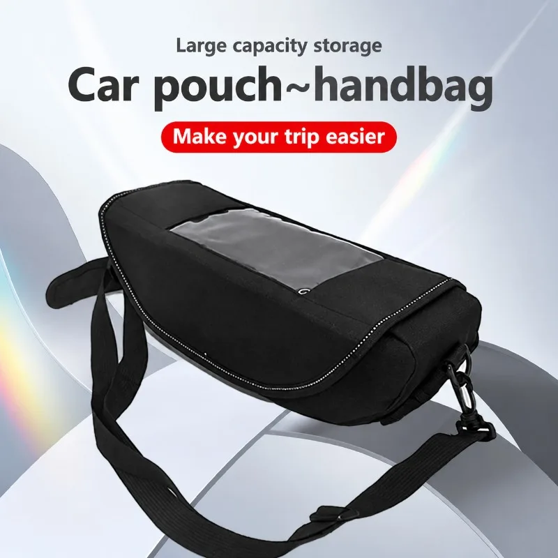Motorcycle Handlebar Storage Bag Modified Front Hanging Pouch Fit for Yamaha BMW Triumph Motorbike Multifunctional Front Head