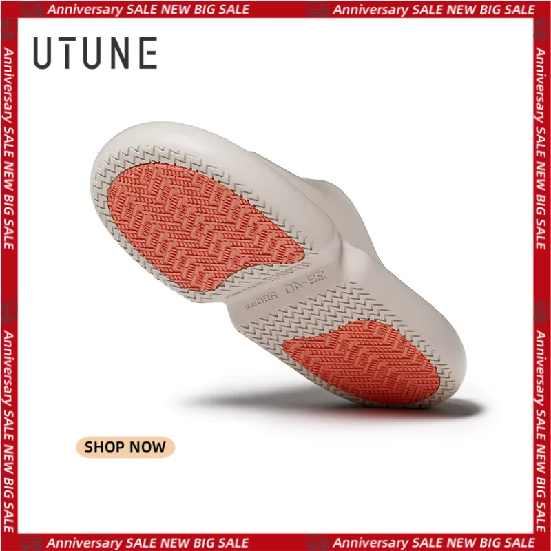 UTUNE Non-slip Slippers Women Sandal Slides Men Rubber WIth luminous Bathroom Outside Shoes Ergonomic Design Summer Sandals