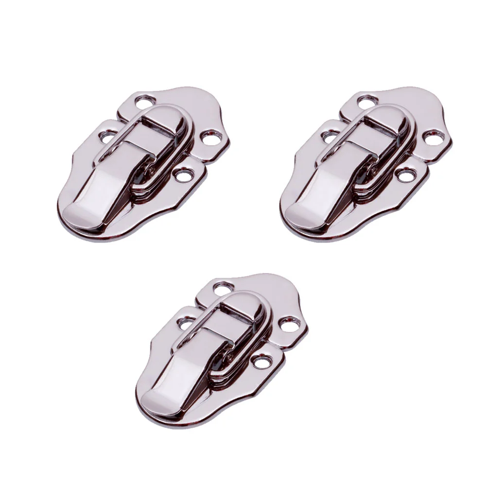 

3 Pcs Rack Fittings Case Latches Boxes Buckle Luggage Lock Iron Hook Locks Bag Hardware for Wooden Clasp