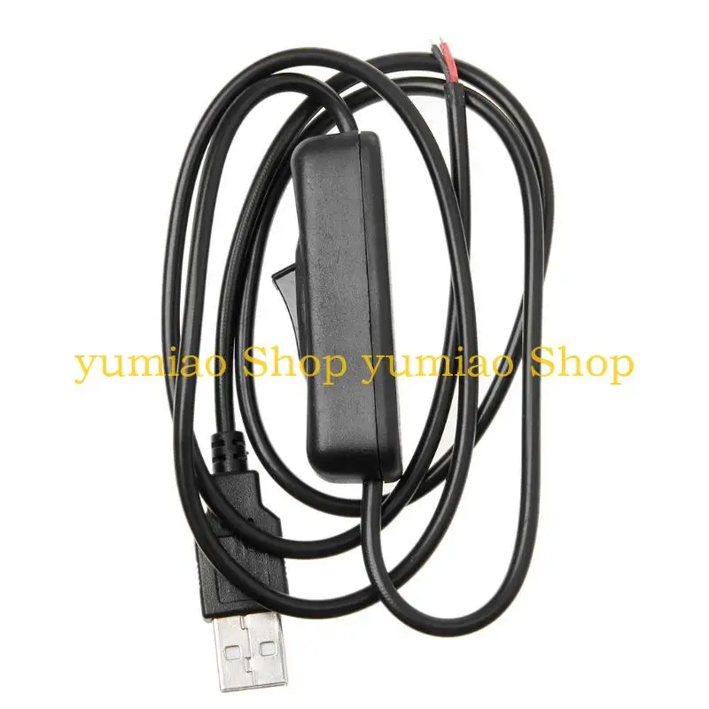 587B 3.3ft USB 2.0 Type A Male to 2Pin 5V Power Plug Connector Cable USB to 5V Power