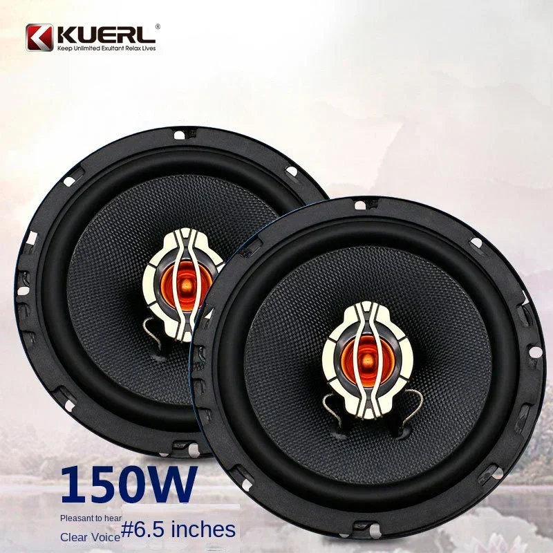

2 Pcs 6.5-Inch Coaxial Car Speaker Car Audio Modification Front Door Audio Speaker Subwoofers Accessories for Car Auto Speaker