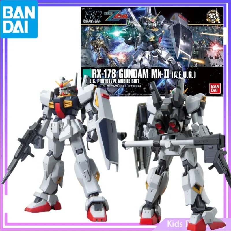 

Bandai в наличии Original HGUC 1/144 аниме Гундам фигурки RX-178 GUNDAM Mk-II (A.E.U.G) Экшн-Фигурки игрушки коллекционные модели подарки