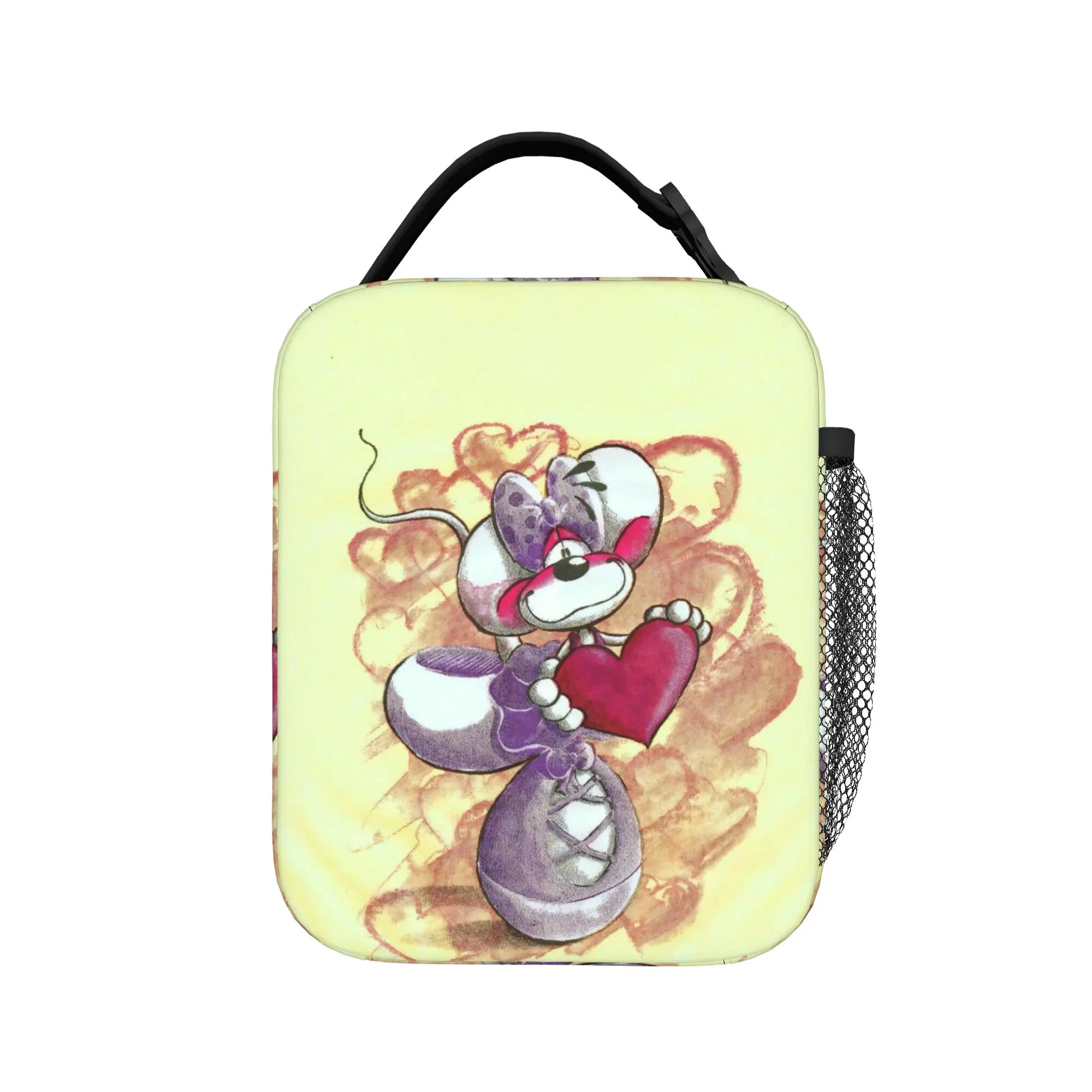 Cute Cartoon D-Diddl Mouse Thermal Insulated Lunch Bags for Work  Portable Bento Box Thermal Cooler Lunch Box