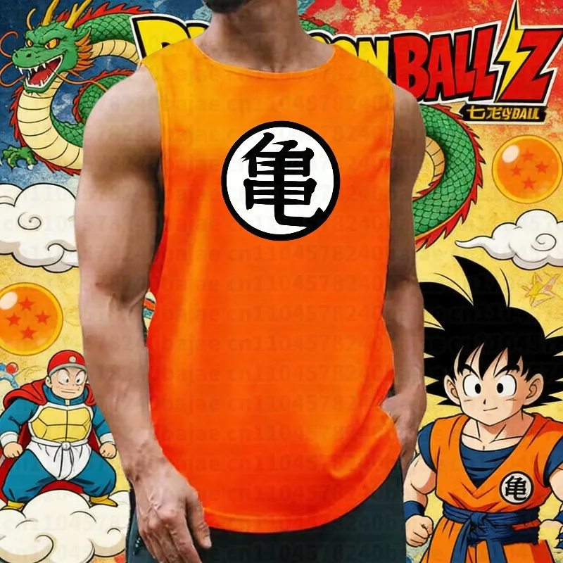 2026 Sommer Dragon Ball Goku Übergroßes Anime-Print Herren Ärmelloses T-Shirt Trainingsweste Sommer Schnelltrocknend Leichtgewicht