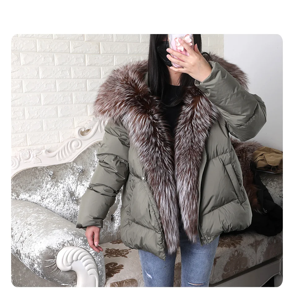 2026 MAOMAOKONG White Duck Down Jacket Winter Women