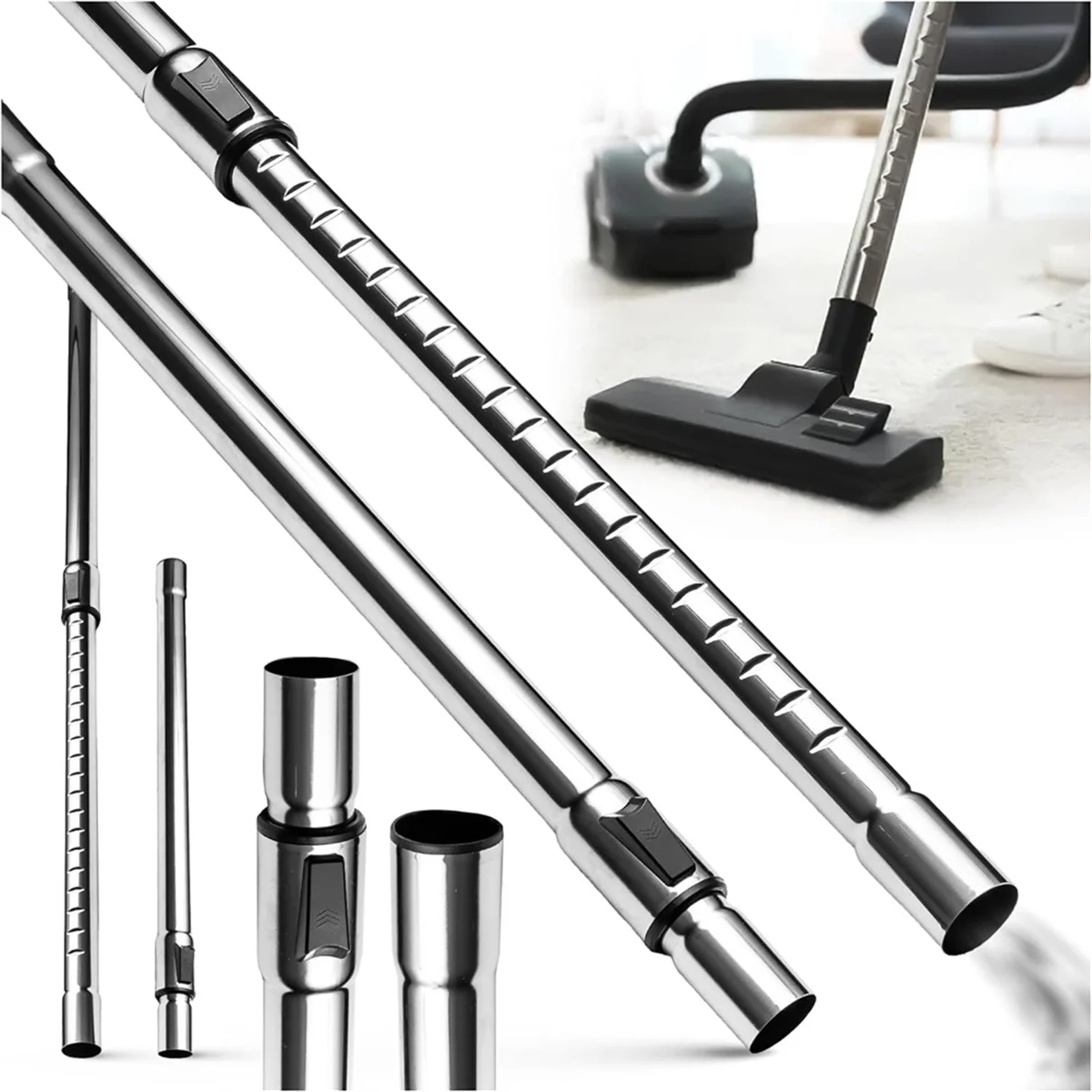 Hot Deal เครื่องดูดฝุ่นหลอด Telescopic Tube,32 มม.ท่อ Universal, เหมาะสําหรับรุ่นส่วนใหญ่,หลอดเครื่องดูดฝุ่น