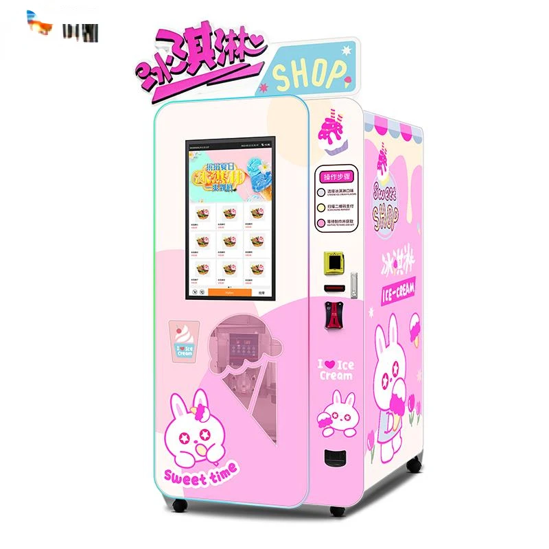 Yogurt Soft Ice Cream Vending Machine Ice Cream Making Machine