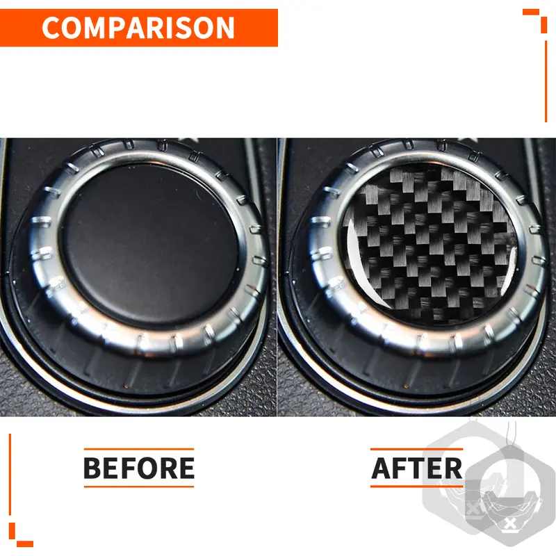 For Mercedes-Benz CLA C117 2014-2018 GLA X156 2015-2019 Central Multimedia Knob Button Cover Trim Carbon Fiber Car Accessories - Image 4