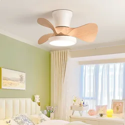 Kinderkamer Led Plafond Ventilator Licht Afstandsbediening Restaurant Slaapkamer Schattige Kleine Ventilator Lamp 22 Inch 55Cm Afstandsbediening Ventilator