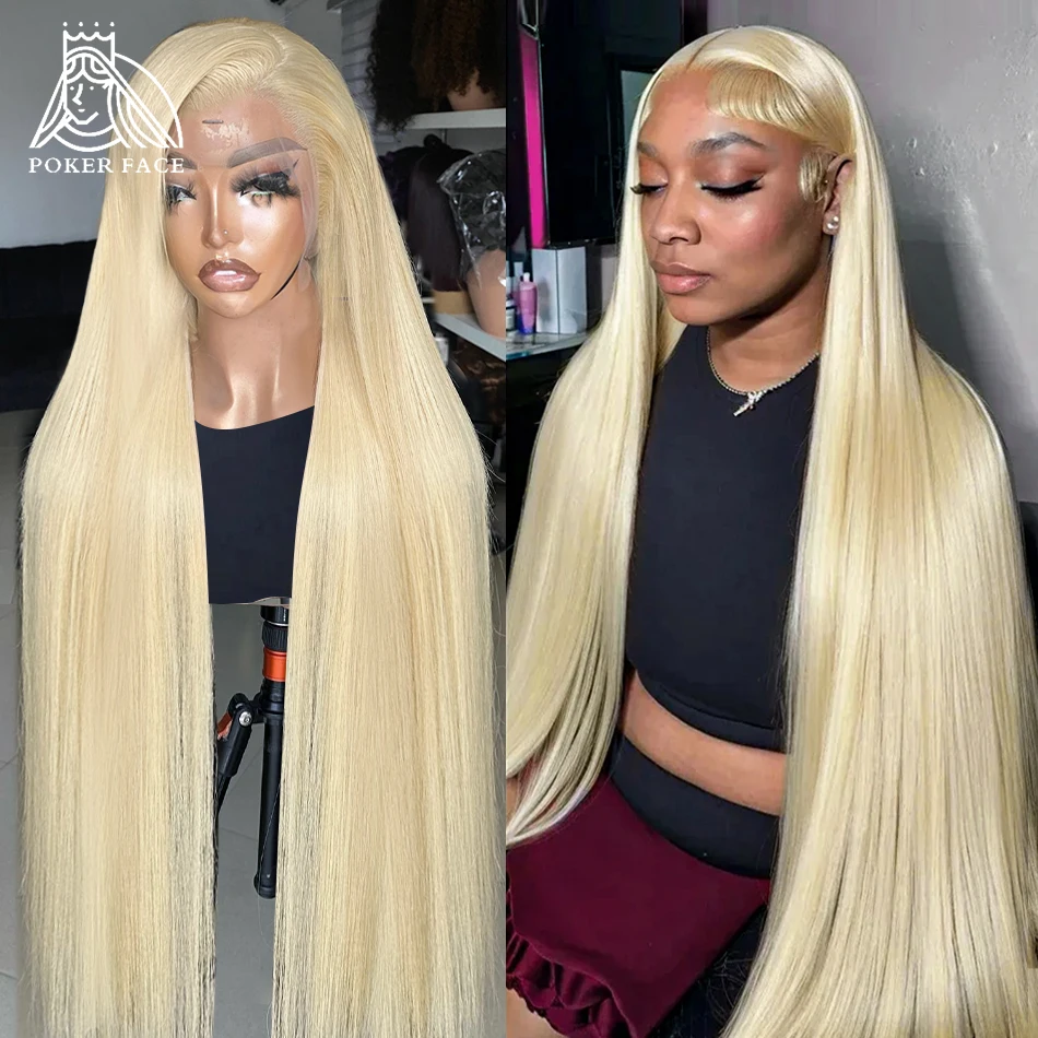 Straight 613 Honey Blonde 13x6 HD Lace Front Human Hair Wigs Brazilian Transparent Lace Frontal Wig 5x5 Glueless Ready To Go