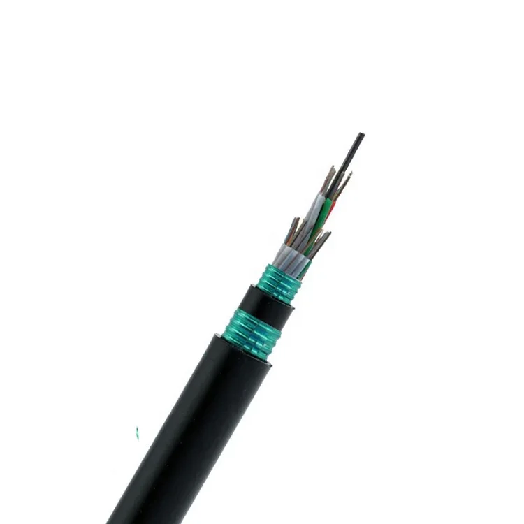MDPE/HDPE Double Sheath 2-288 Core GYTS53 Armored Fiber Optic Cable