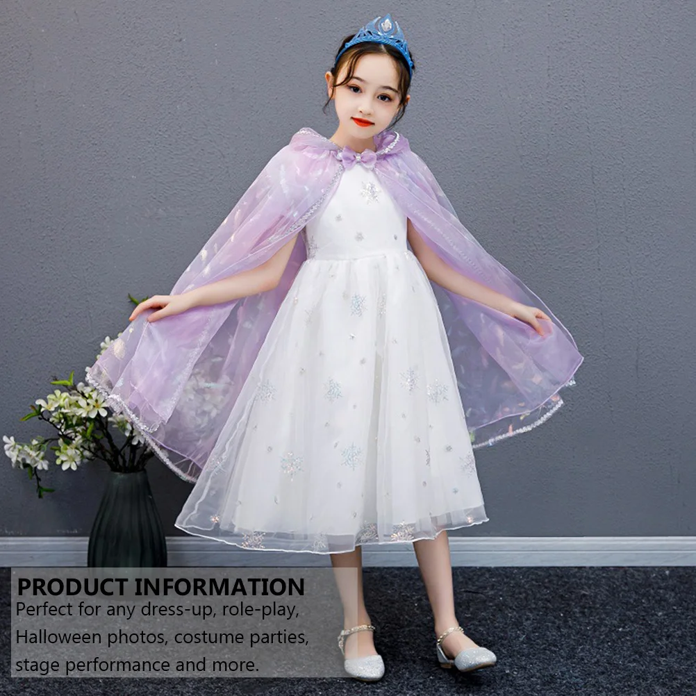 Capa deslumbrante para fiesta para niños, ligera y cómoda para vestir, disfraz de mascarada, accesorios de Cosplay para niños, 1 Uds.