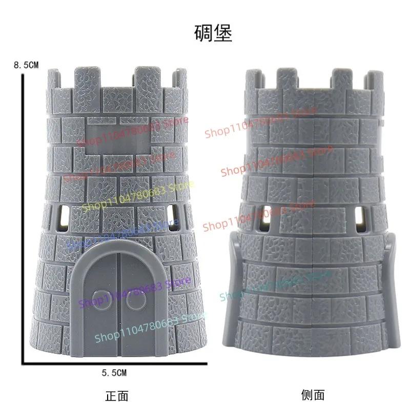 MOC Bouwstenen WWII Battlefield Bunker Fortress Wachttoren Accessoire Assemblage Model Display Stuk Cartoon Anime Speelgoed Cadeau