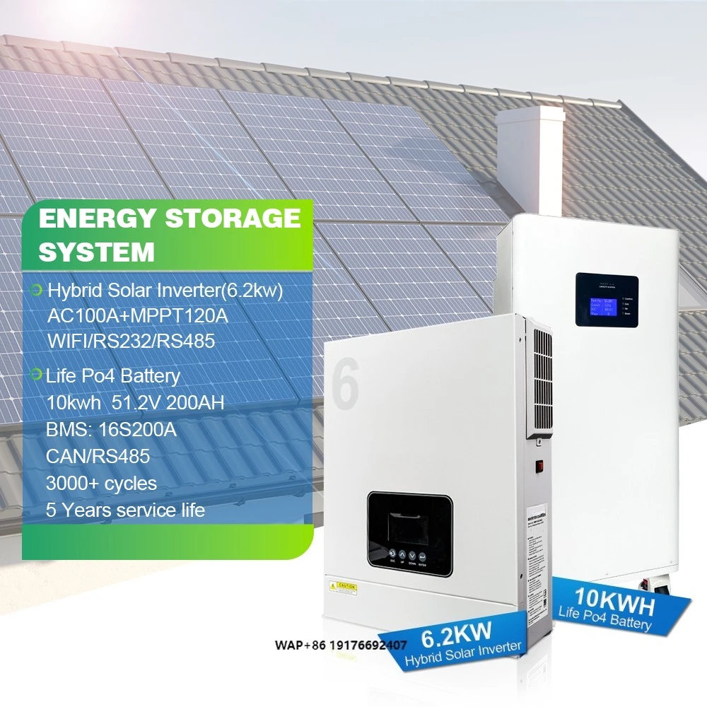 Hybrid Solar Power System Lithium Battery Off Grid Home Energy Storage Solar Systems Panel 5kw 10kw Solar Energy System for Home