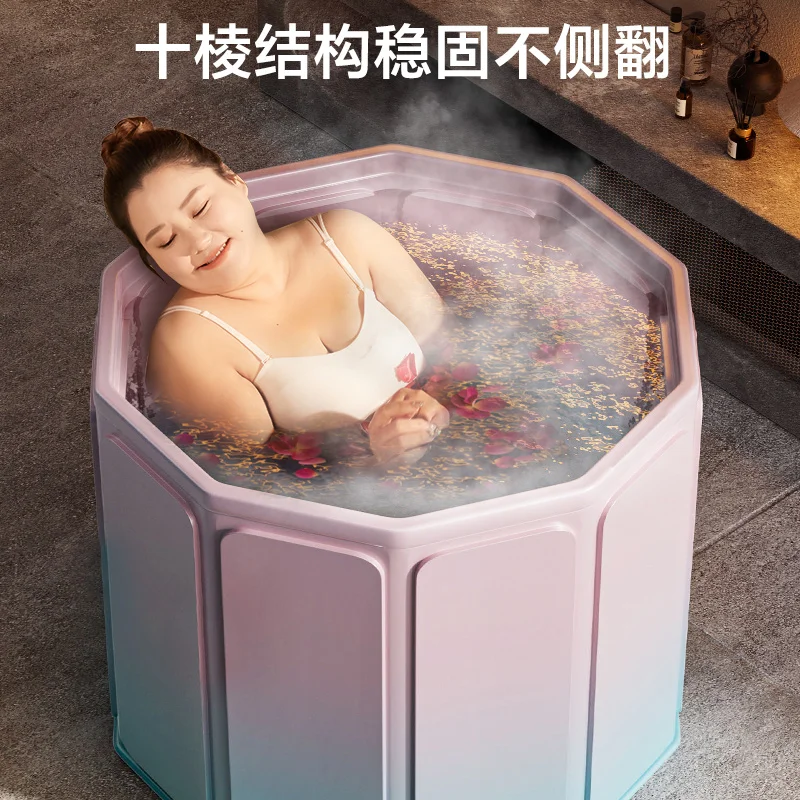 Secchio da bagno, secchio da bagno per bambini pieghevole per adulti, corpo intero per adulti addensato, casa, bidet per vasca da bagno