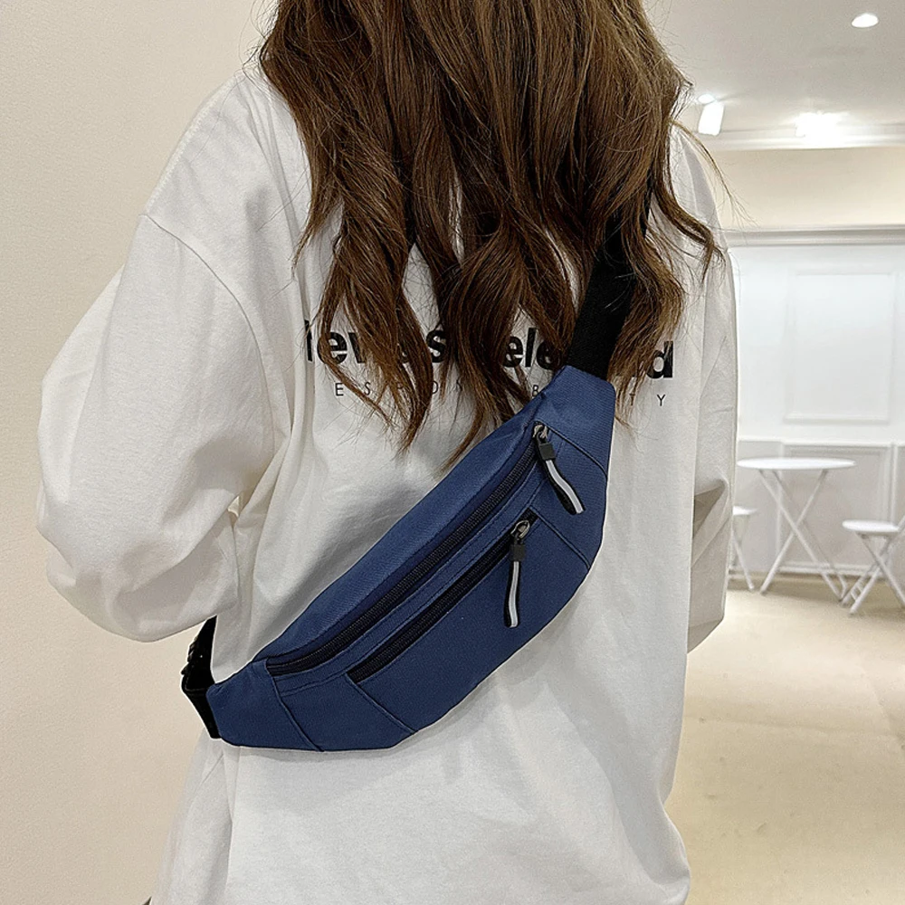 1pcs Unisex Crossbody Waist Bag Pack Belt Bag for Travel Walking Running Hiking Cycling Easy Carry with Phone Compartment