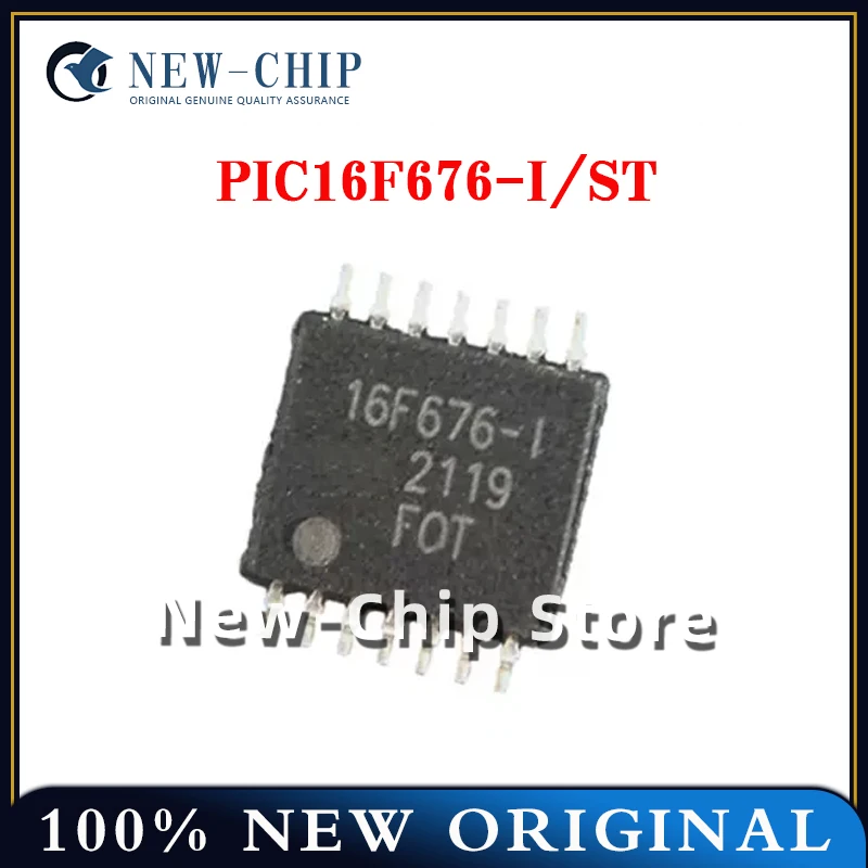 5PCS-100PCS/LOT  PIC16F676-I/ST  TSSOP14  MCU 8-bit microcontroller   New Original 16F676-I