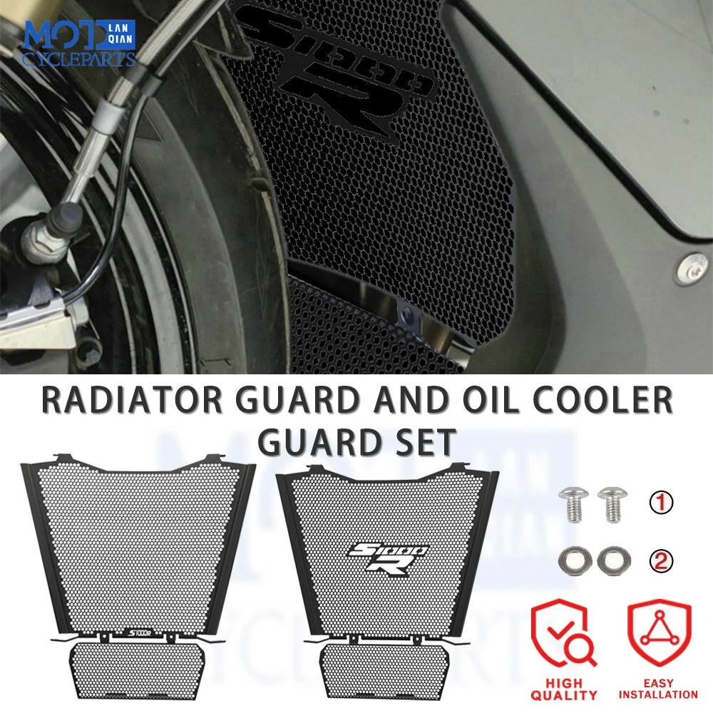 For BMW S1000R M1000RR S1000RR M1000R Motorcycle Radiator Guard And Oil Cooler Guard Protector S1000 M1000 R/RR 2019-2023 2024