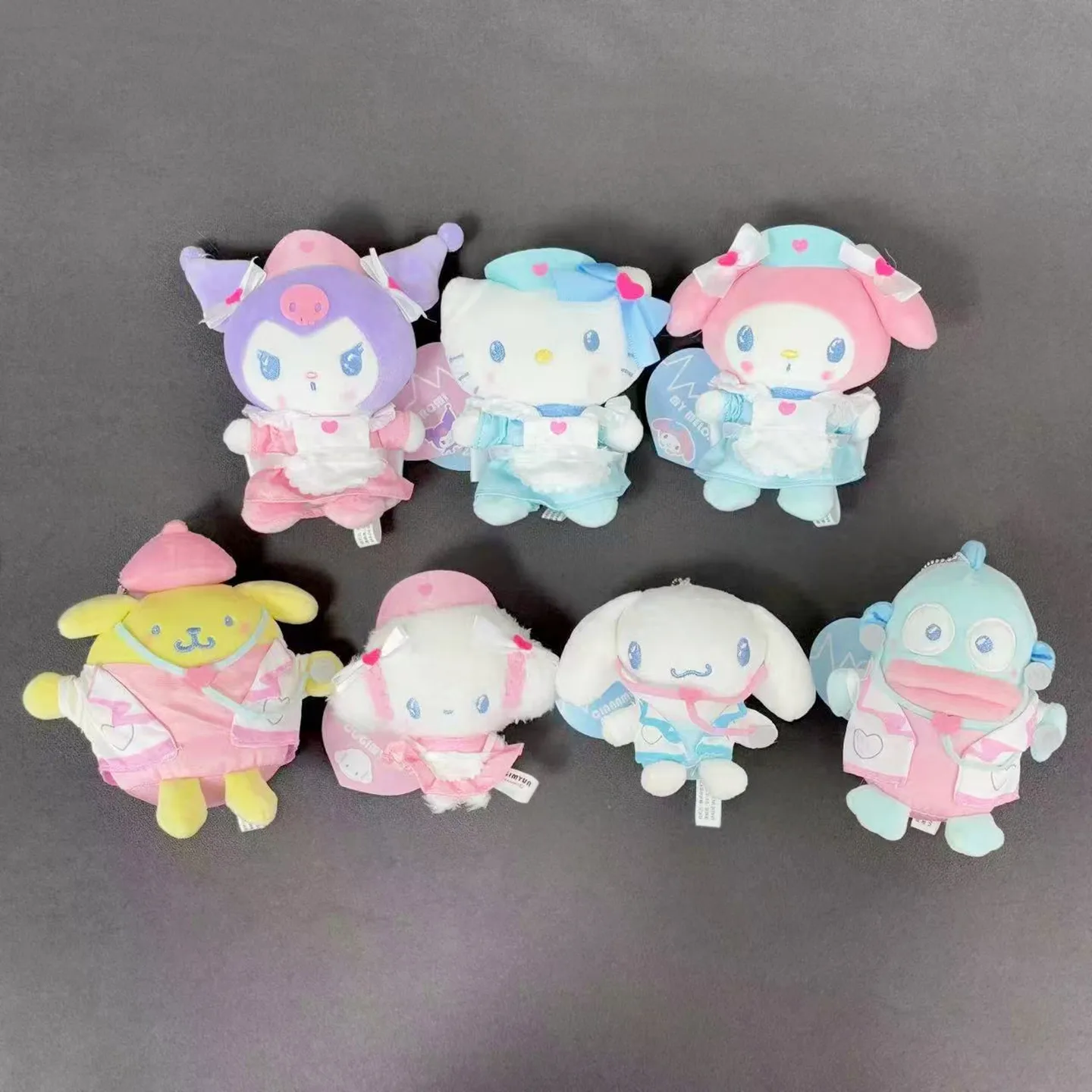 

Hello Kitty Doctor Nurse Series Kuromi My Melody Plush Doll Cute Cartoon Hellokittys Girl Pericarp Bag Pendant Decoration Gift