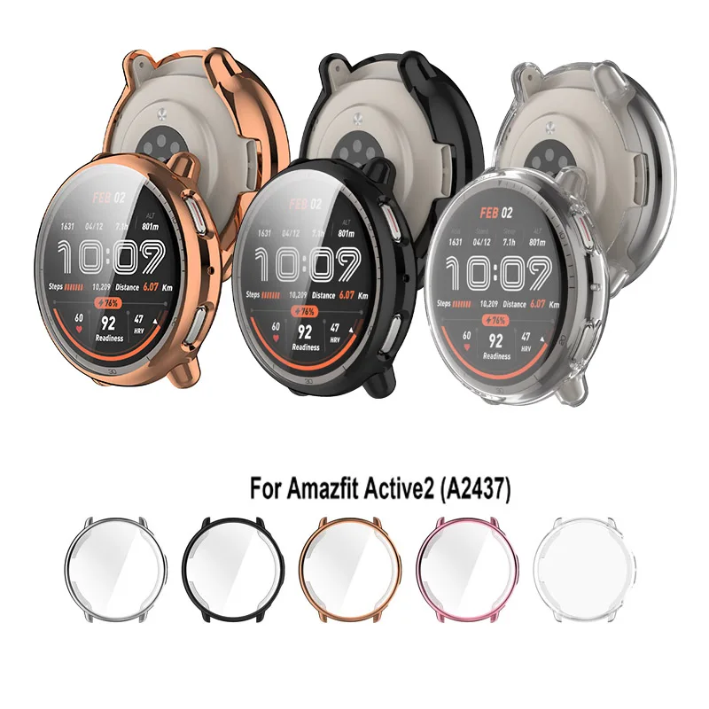 

Модный бампер с полным покрытием, модный чехол, защитная пленка для экрана для Huami Amazfit Active 2