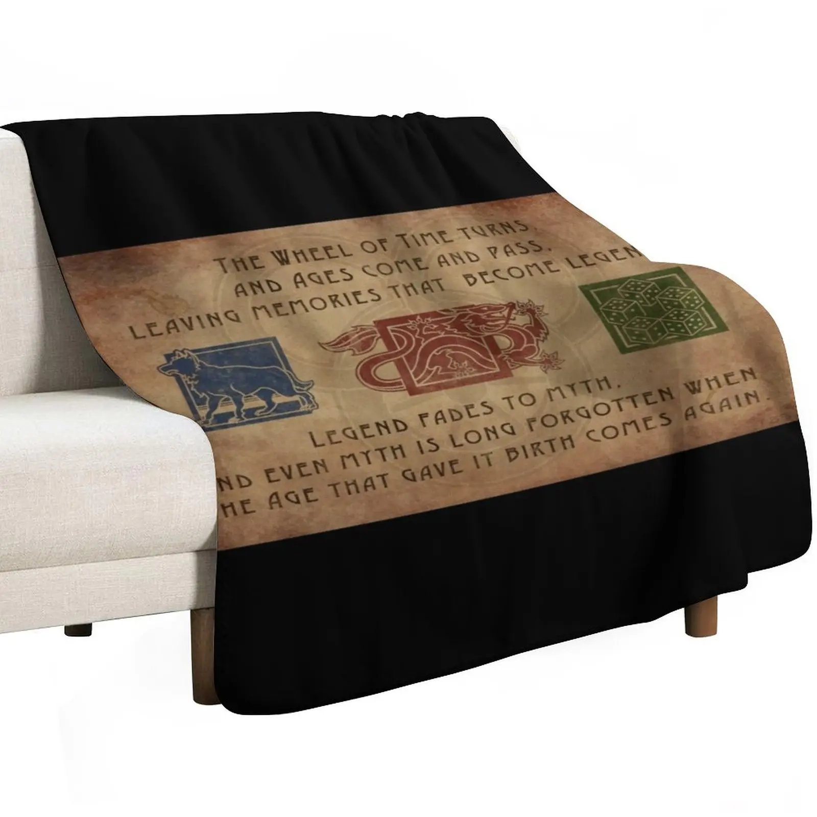 the wheel-of time Throw Blanket Luxury Cute Plaid Plaid Cute cosplay anime Blankets For Baby Blankets