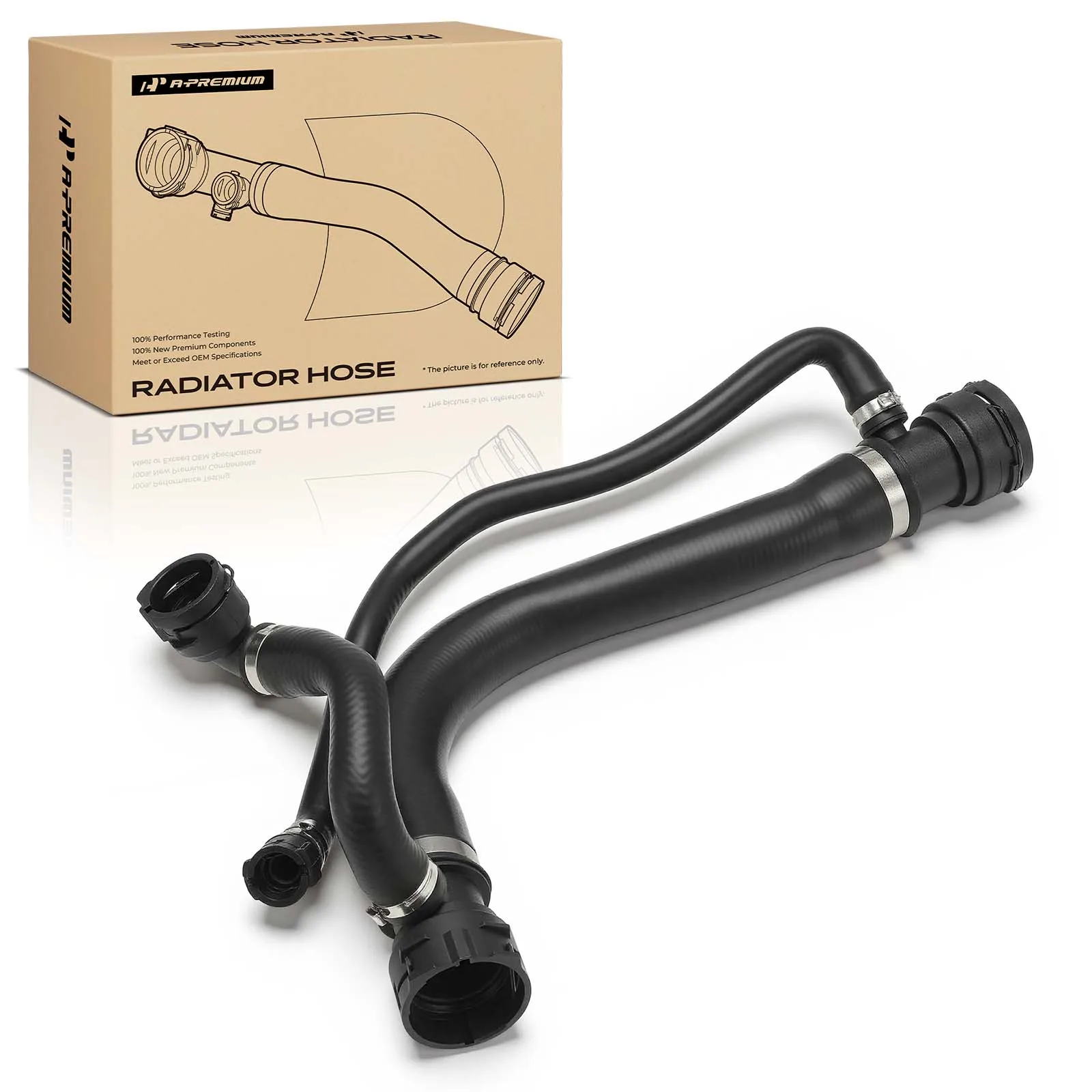 A-Premium Upper Radiator Hose for BMW 545i 645Ci 2004-2005