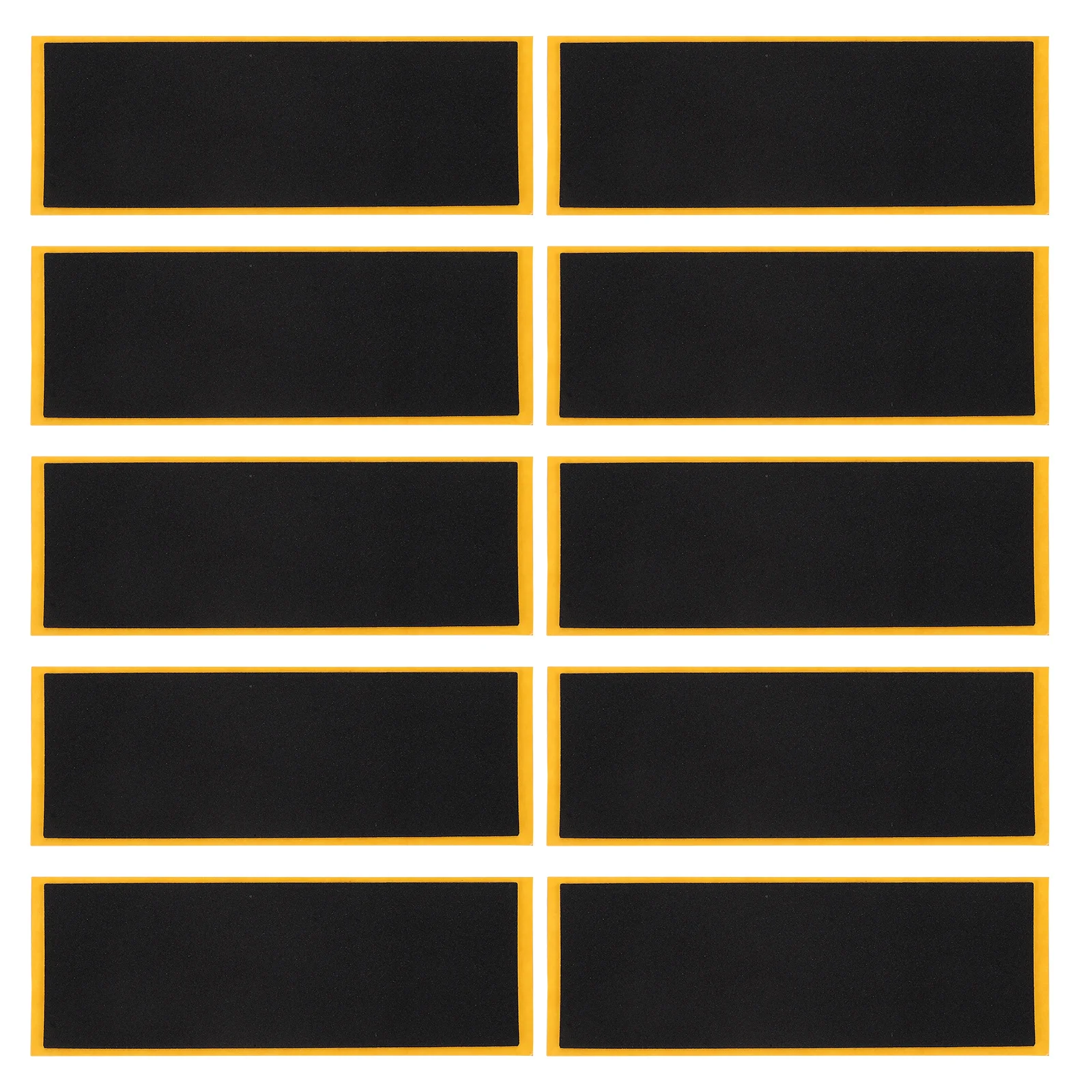 10 Stück Kinder Finger Skateboard rutschfeste Aufkleber Mini gepolsterte Griffbrett Zubehör starke Haftung Finger Skateboard Aufkleber