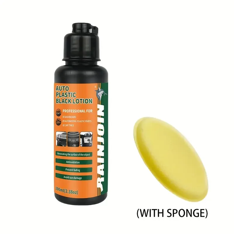Crystal clear car plastic repair agent - car interior and panel renewal wax coating agent, advanced car care polish